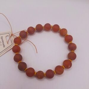 Natural Handmade Agate Druzy Bracelet